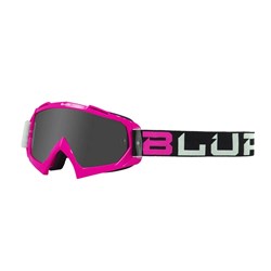 BLUR B-10 GOGGLE TWO FACE PNK/BLK/WHT (SIL LENS)