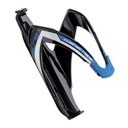 ELITE BOTTLE CAGE CUSTOM RACE GLOSSY BLK/BLU #