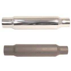 EMGO MUFFLER 12 INCH SHORTY FLAT BLK