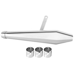 EMGO MEGAPHONE HOOLIGAN 19 INCH CHROME - EACH