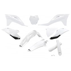 UFO GAS GAS FULL PLASTICS KIT WITH H/LIGHT SHROUD MC-F/EX/EX-F 24-25 WHT