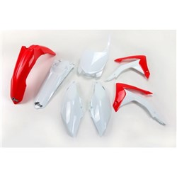 UFO HONDA PLASTICS KITCRF250R 14-17/CRF450R 13-16 WHT (USE HOKIT116FE041) [ONC01] #