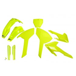 /UFO HUSQVARNA FULL PLASTICS KIT TC/FC125-250-350-450 16-18 FLU YEL NO TC250 16 (WAS HUKIT616EDFLU) [ONC01] #