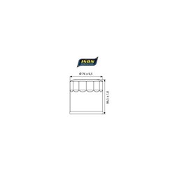 ISON 171 (HF171) CANISTER OIL FILTER BLACK