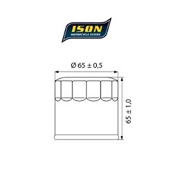 ISON 204 (HF204 / KN204) CANISTER OIL FILTER # [ONC01]