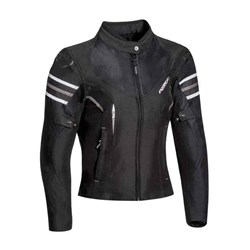 IXON ILANA LADY JKT BLK/WHT (XL) [ONC01]