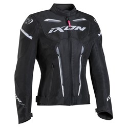 IXON STRIKER AIR WP LADY JKT BLK/WHT (LG) [ONC01]