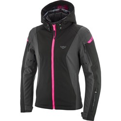 IXON BURNING LADIES JKT ANT/BLK/PNK (XS)