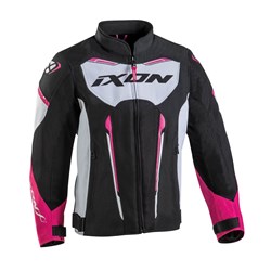 IXON STRIKER AIR KID LADY JKT BLK/WHT/FUS (14ANS) [ONC01]