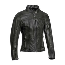 IXON CRANK AIR LADY LEATHER JKT BLK (MD) [ONC01]