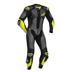 IXON VENDETTA EVO 1PC SUIT BLK/ANTH/YEL (XL) [ONC01]