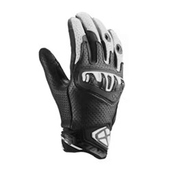 IXON MIRAGE LEATHER GLV (EN13594) BLK/WHT (2XL)