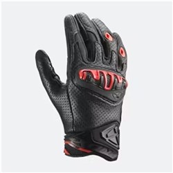 IXON MIRAGE LEATHER GLV (EN13594) BLK/RED (SM)