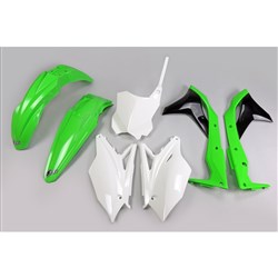 UFO KAWASAKI PLASTICS KIT KX250F 18-19 (OEM) (WILL BECOME KAKIT225FE999) #