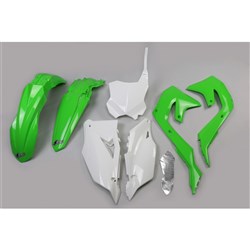 UFO KAWASAKI PLASTICS KIT KX250F 21-23/KX450F 19-23 (OEM) (WILL BECOME KAKIT227FE999) #