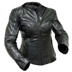 RJAYS LADIES SPIRIT LEATHER JKT BLK (XS) [ONC01]
