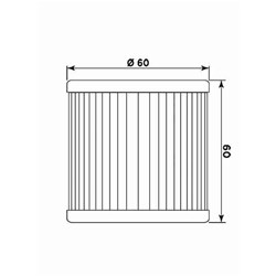 MIW OIL FILTER HY19001 (HF681 / KN681) HYOSUNG  [ONC01] #