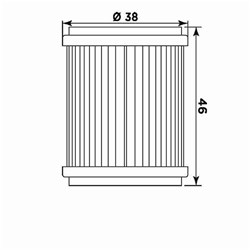 MIW OIL FILTER Y4014 (HF141 / KN141) BETA/TM/YAMAHA  [ONC01] #