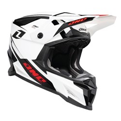 ONE INDUSTRIES X-297 HELM TAZER - WHITE/RED (XL)