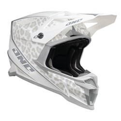 ONE INDUSTRIES X-297 HELM SNOW LEOPARD - WHITE/BLACK (LG)