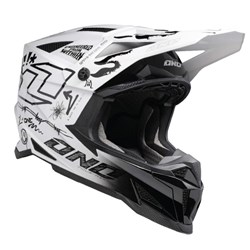 ONE INDUSTRIES X-297 HELM TATTED - WHITE (XL)