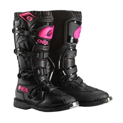 ONEAL RIDER YOUTH BOOTS BLK/PINK (01 - 33) (WAS 0325701)