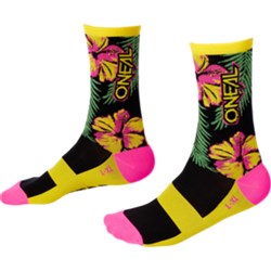 ONEAL MTB PERFORMANCE SOCK ISLAND PINK/GREEN/YEL (43-46) [ONC01] ##