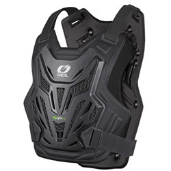 ONEAL SPLIT CHEST PROTECTOR LITE BLK ADULT (LG/XL)