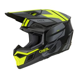 ONEAL 27 3SRS HELMET RIDE - BLK/GRY/N-YEL (LG)