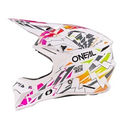 ONEAL 27 1SRS YOUTH HELM STIXX - WHITE/MULTI (MD)