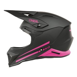 ONEAL 27 1SRS HELM SOLID - MATTE BLK/PNK (LG)
