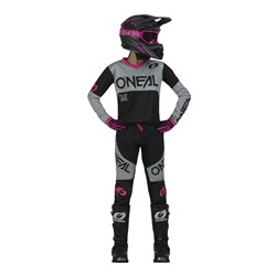 ONEAL ELEMENT LADIES JSY RACEWEAR - BLK/PNK (W14 - XL)  [ONC01] #