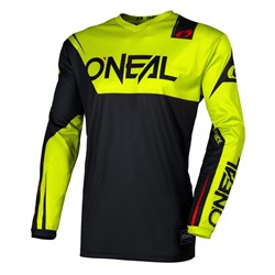 ONEAL ELEMENT JSY RACEWEAR V.26 - BLACK/NEON YELLOW (LG) #