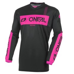 ONEAL 27 ELEMENT LADIES JSY RACEWEAR - BLACK/PINK (LG)