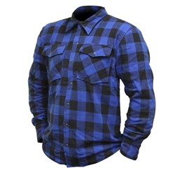 RJAYS REGIMENT FLANNEL SHIRT BLU/BLK (SM) [ONC01]