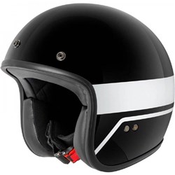 RJAYS TROPHY HELM GLOSS BLK/WHT - WITH STUDS (XL) [ONC01]