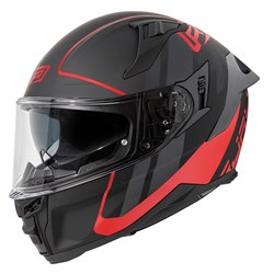 RJAYS DOMINATOR III HELM SPRINT MATTE BLK/RED (SM)