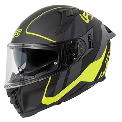 RJAYS DOMINATOR III HELM SPRINT MATTE BLK/NEON YLW (MD)