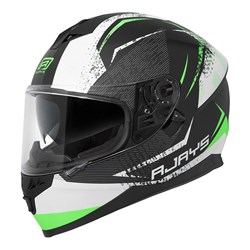 RJAYS DOMINATOR II HELM STRIKE MATT BLK/GRN (SM) [ONC01]