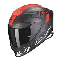 SCORPION EXO EXO-R1 EVO CARBON AIR SUPRA - MATTE BLACK/SILVER/WHITE (LG)