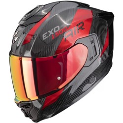 SCORPION EXO EXO-1500 CARBON AIR (INC MIR VIS) PLATTED - BLK/RED (2XL)