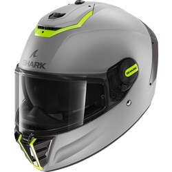 SHARK SPARTAN RS BLANK MATTE SIL/YEL/SIL (XS) [ONC01]