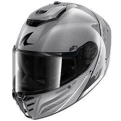 SHARK SPARTAN RS SPEED-TECH SIL/WHT/BLK (LG)
