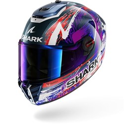 SHARK SPARTAN RS CARBON ZARCO SIGNATURE - BLU/WHT/VIO (XL)