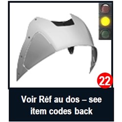 SHARK S/P - AERON-GP SPOILER MATTE BLK LARGE SHELL