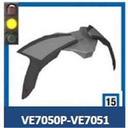 SHARK S/P - SPARTAN GT PRO SPOILER GLOSS BLACK (XS - MD)