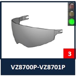SHARK VIS - OXO SUNVISOR DARK SMOKE LARGE SHELL