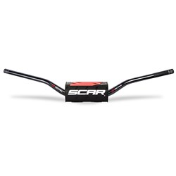 SCAR O2 H/BAR TAPERED KTM 85SX BAR BLK / PAD BLK
