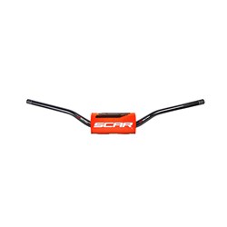 SCAR O2 H/BAR TAPERED KTM 85SX BAR BLK / PAD ORG