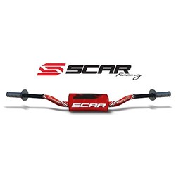 SCAR O2 H/BAR COLOR O28,6 (1 1/8") VILLOPOTO/STEWART BAR RED / PAD RED